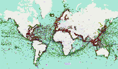 Global maritime traffic