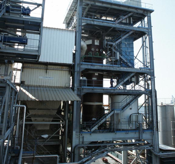Special industrial waste treatment plant